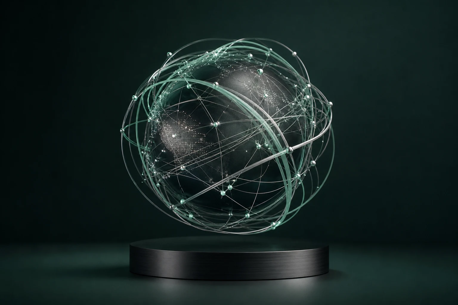 Connected global infrastructure — conceptual network illustration