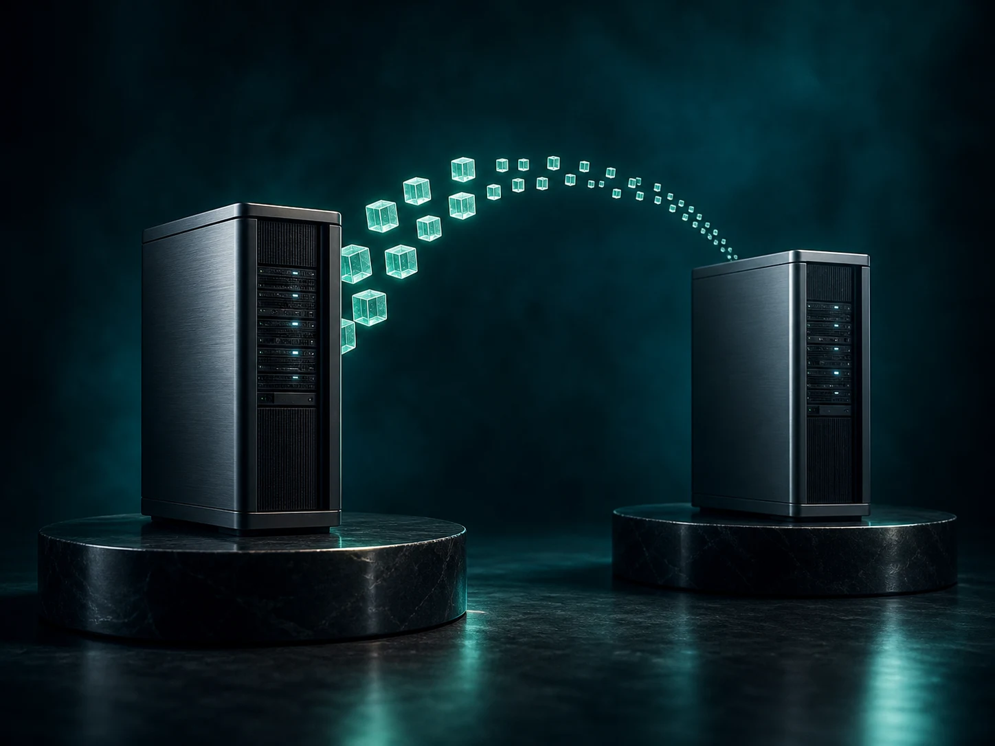 Sleek hosting infrastructure — conceptual illustration
