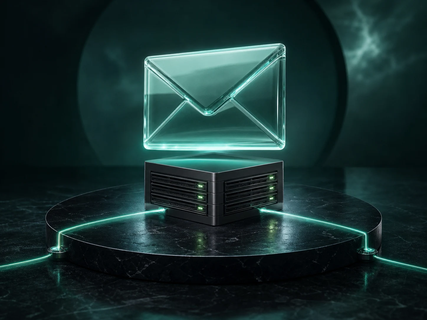 Sleek hosting infrastructure — conceptual illustration